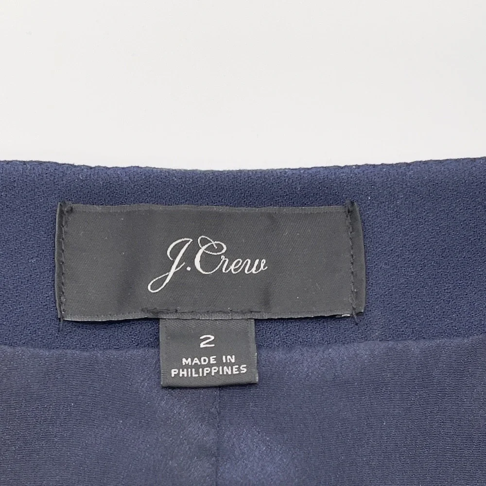 JCrew Crepe Wrap Dress Womens 2 Elegant Minimalist Preppy Old Money Office